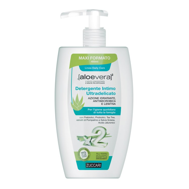 Aloevera 2 Detergente Intimo Ultradelicato - Contro secchezza ed irritazione intima - 400 ml
