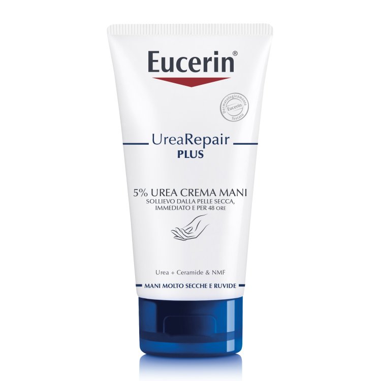 Eucerin UreaRepair Plus Crema Mani con Urea al 5% - Sollievo dalla pelle secca Immediato e per 48 ore - 30 ml