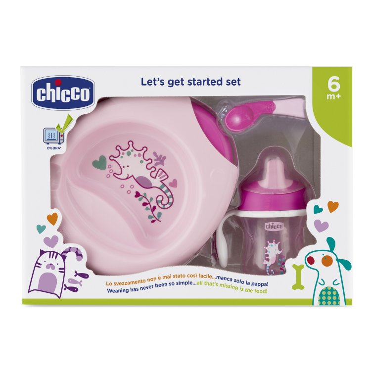 CH Set Pappa Rosa C/Cucch.6m+