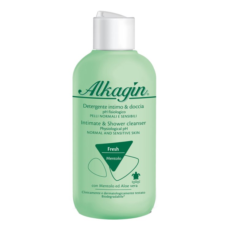 Alkagin Fresh Detergente intimo e doccia - Detergente rinfrescante per pelli sensibili e normali - 250 ml