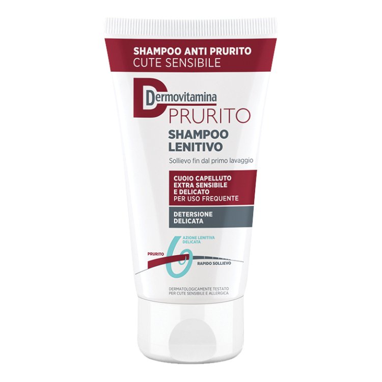 Dermovitamina Prurito Shampoo Lenitivo - Shampoo delicato per cuoio capelluto sensibile - 200 ml