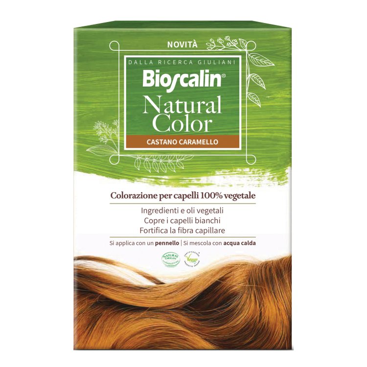 Bioscalin Natural Color Colorazione per Capelli Naturale Colore Castano Caramello