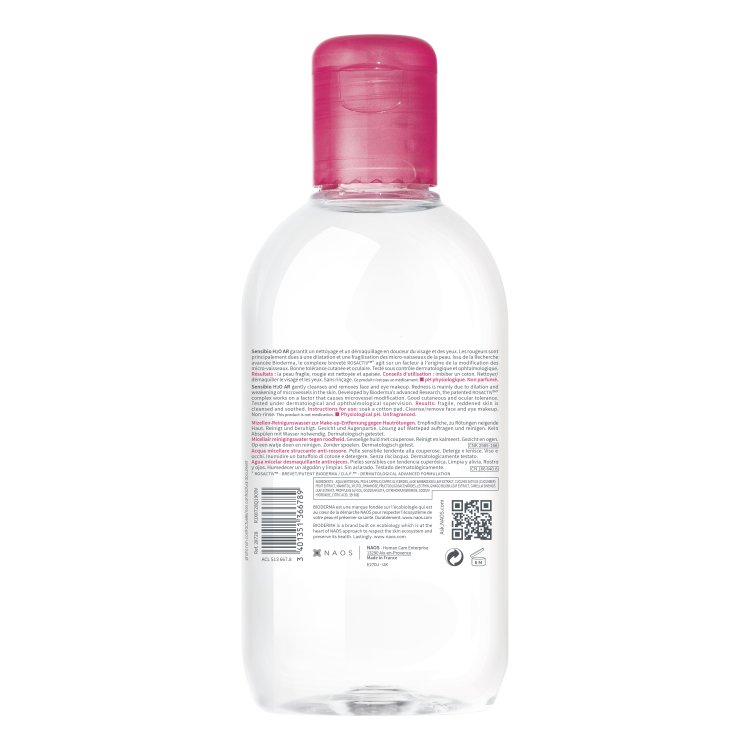 Sensibio H2O Acqua Micellare Detergente e Struccante - Adatta per pelli sensibili - 250 ml