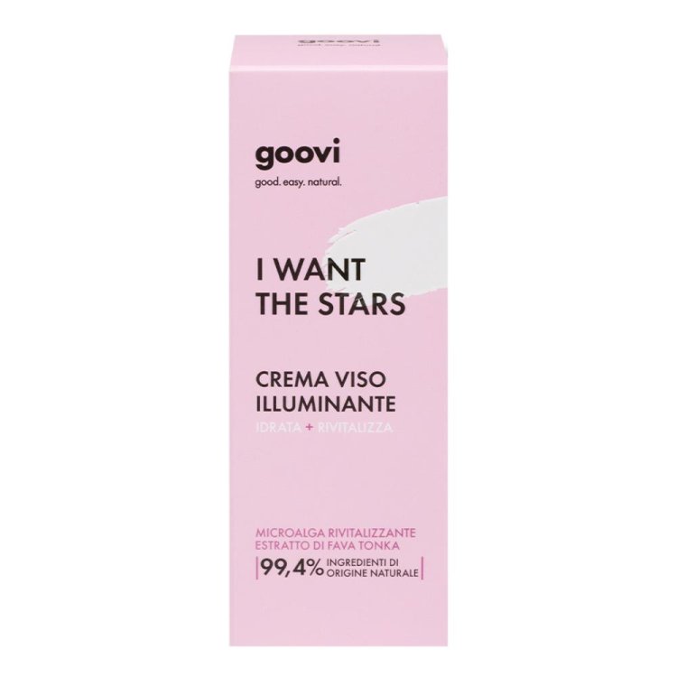 Goovi I Want The Stars Crema Viso Illuminante - Crema idratante e rivitalizzante - 50 ml