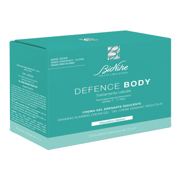 Defence Body Anticellulite Crema - Gel Drenante Riducente 30 bustine da 10 ml