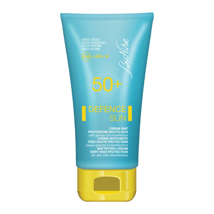 Defence Sun SPF 50+ Crema Mat - Protezione viso molto alta per pelli grasse con imperfezioni - 50 ml