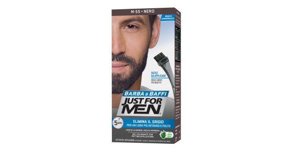 Carnevale Halloween Barba E Baffi Marroni Elastico Brown Beard Mustache
