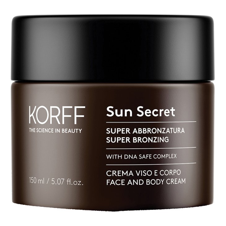 Korff Sun Secret Super Abbronzatura - Potenzia l'abbronzatura di viso e corpo - 150 ml 