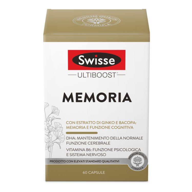 Swisse Memoria - Integratore Alimentare per le funzioni cognitive - 60 Capsule