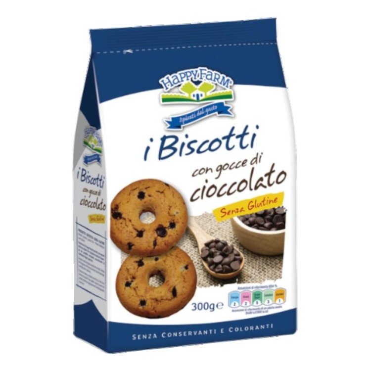 HAPPY FARM Bisc.Gocce Ciocc.200g