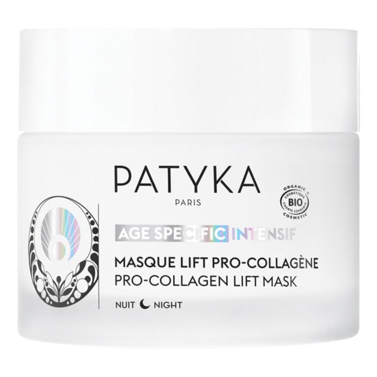 Patyka Maschera Lift Pro Collagene - Maschera viso antirughe e illuminante - 50 ml