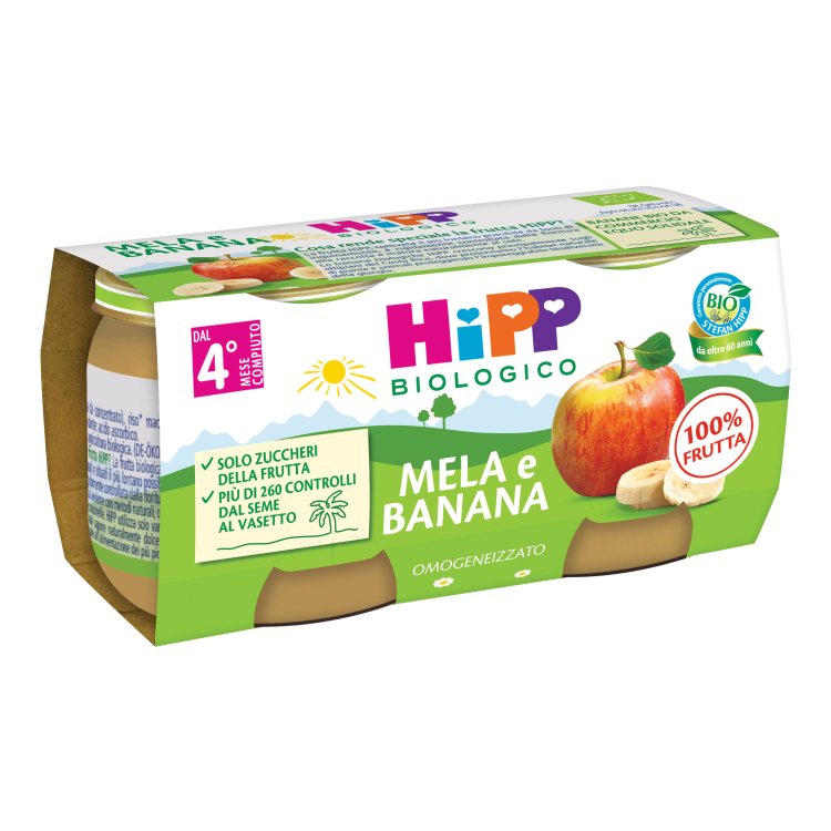 OMO HIPP Bio Mela/Banana 2x80g
