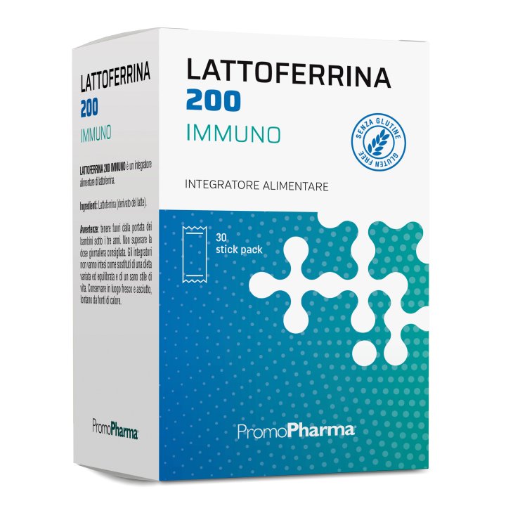 Lattoferrina 200 Immuno - Integratore alimentare a base di Lattoferrina 200mg - 30 Stick
