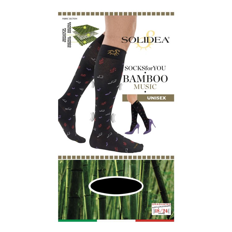 SOCKS FY Bamboo Music Blu 4-L