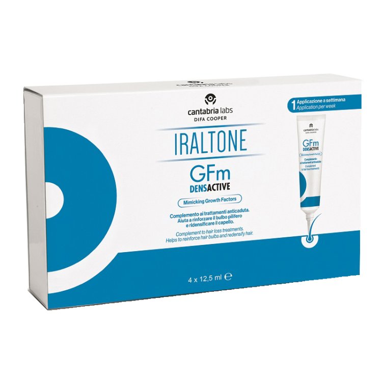 GFM Densactive Gel - Trattamento anticaduta rinforzante e ridensificante per capelli - 4 flaconi da 12,5 ml