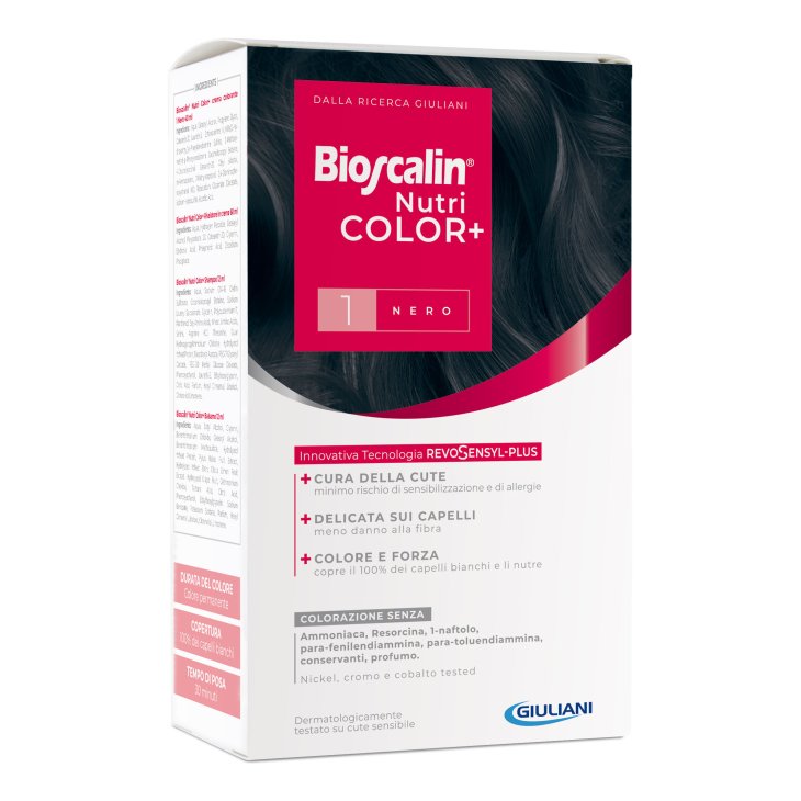 Bioscalin Nutricol Tintura numero 1 - Tinta capelli colore Nero