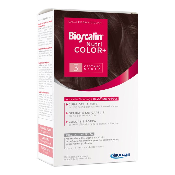 Bioscalin Nutricol Tintura numero 3 - Tinta capelli colore Castano scuro