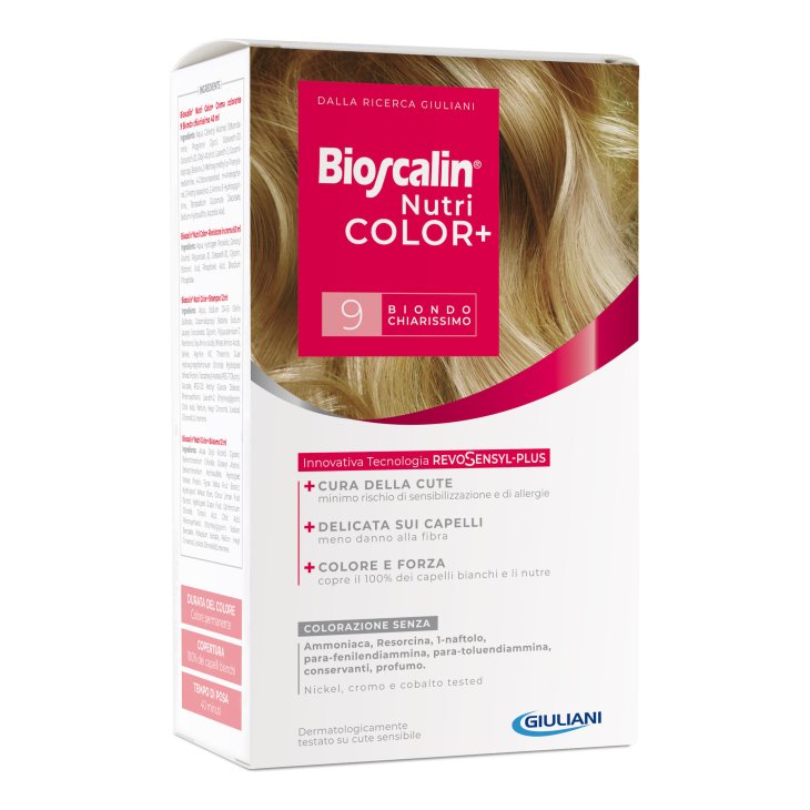 Bioscalin Nutricolor Tintura numero 9 - Tinta capelli colore Biondo Chiarissimo