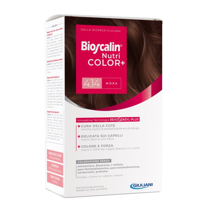 Bioscalin Nutricolor Tintura numero 4.14 - Tinta capelli colore Moka