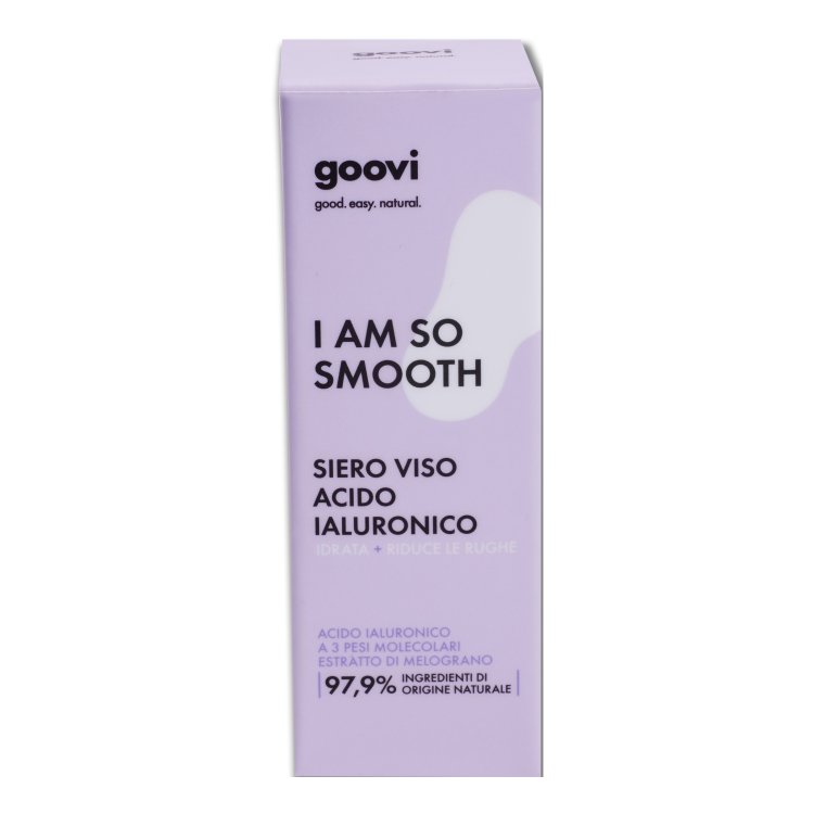 Goovi I'am So Smooth Siero Viso Acido Ialuronico - Siero idratante e levigante - 30 ml