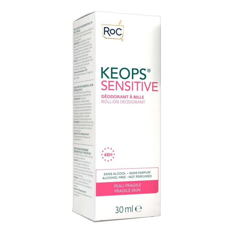 Roc Keops Deodorante Roll-On Pelli Sensibili 48 ore 30 ml