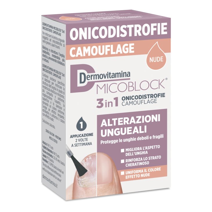 Dermovitamina Micoblock 3 in 1 Trattamento Onicodistrofie Camouflage 8 ml