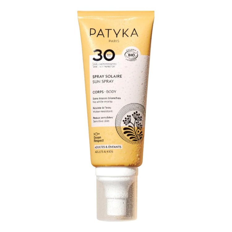 Patyka Spray Solare Corpo SPF30 - Protezione solare alta per bambini e adulti - 100 ml
