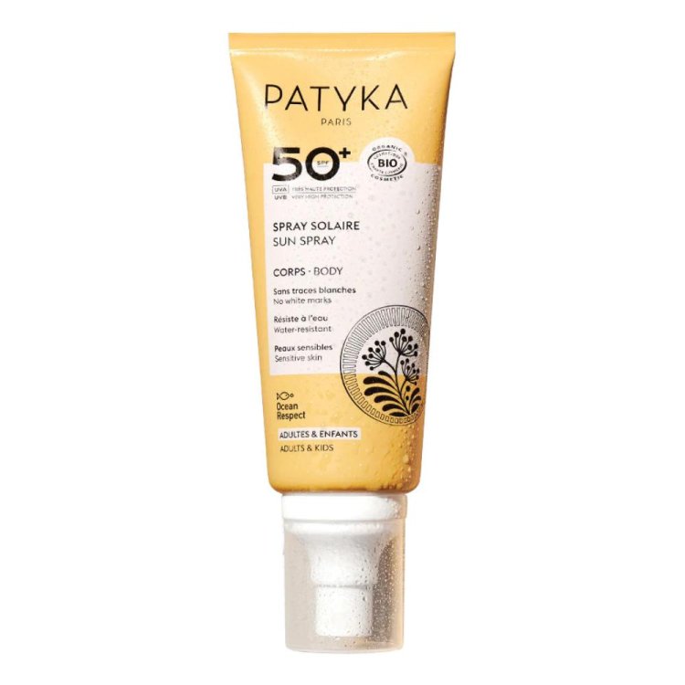 Patyka Spray Solare Corpo SPF50+ - Protezione solare alta per bambini e adulti - 100 ml