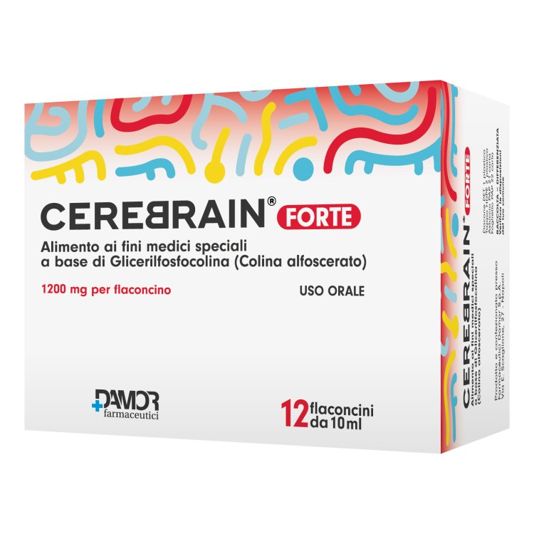 Cerebrain Forte - Alimento a fini medici speciali per il declino cognitivo - 12 flaconcini