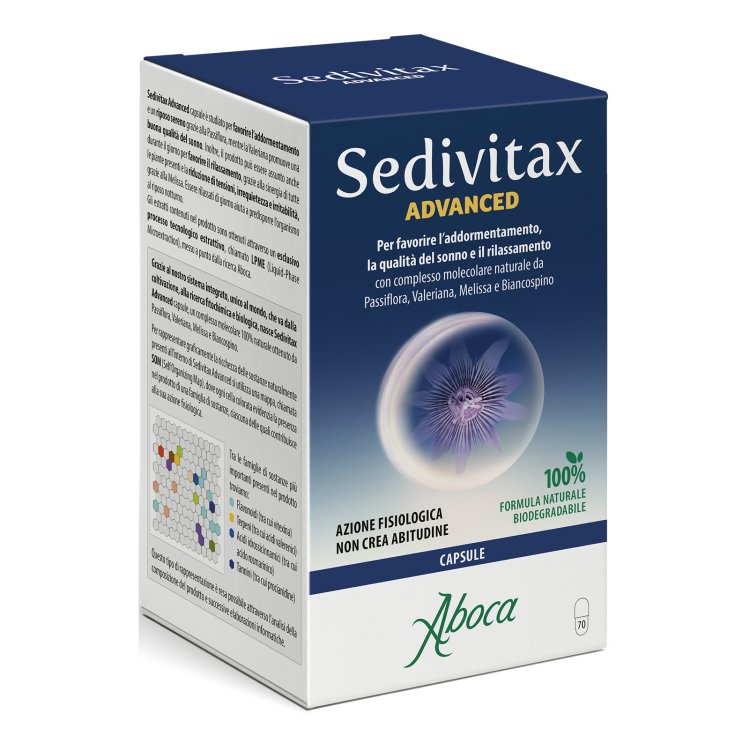 Sedivitax Advanced - Integratore per favorire il riposo notturno - 70 opercoli