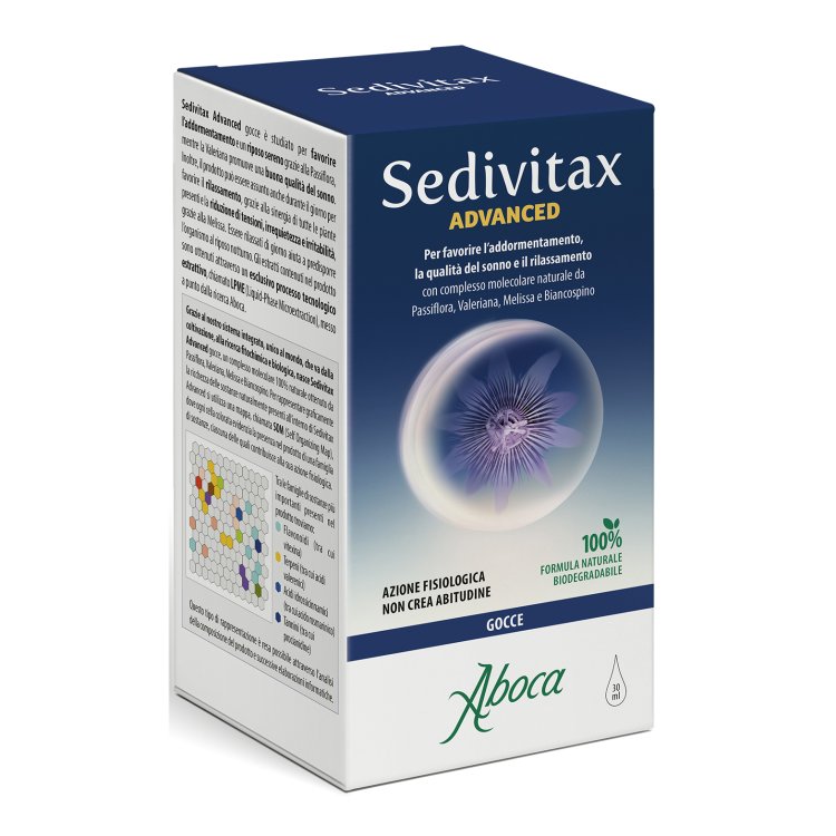 Sedivitax Advanced Gocce - Integratore alimentare per favorire il riposo notturno - 30 ml