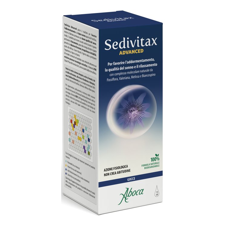 Sedivitax Advanced Gocce - Integratore alimentare per favorire il riposo notturno - 75 ml
