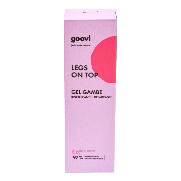 Goovi Legs On Top Gel Gambe - Gel defaticante per gambe fresche e leggere - 125 ml
