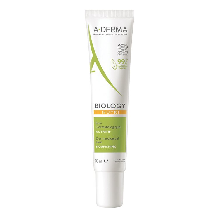 A-Derma Biology Trattamento Dermatologico Nutritivo - Trattamento viso per pelle secca e con prurito - 40 ml