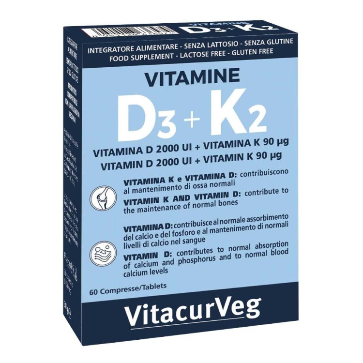 VITAMINE D3+K2 60 Cpr PHR