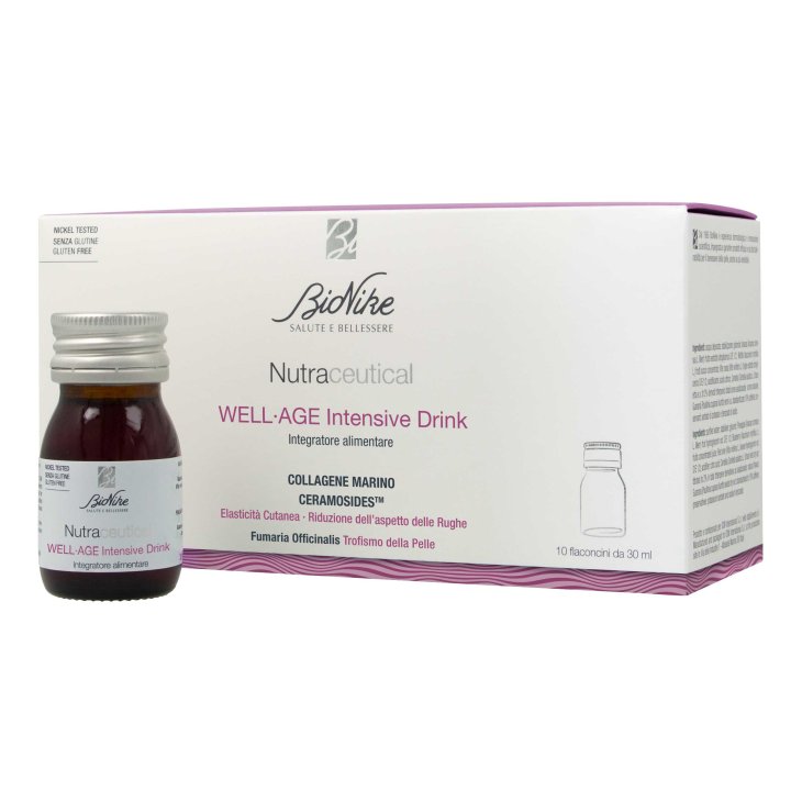 Nutraceutical Well Age Drink - Integratore per il benessere della pelle - 10 flaconcini
