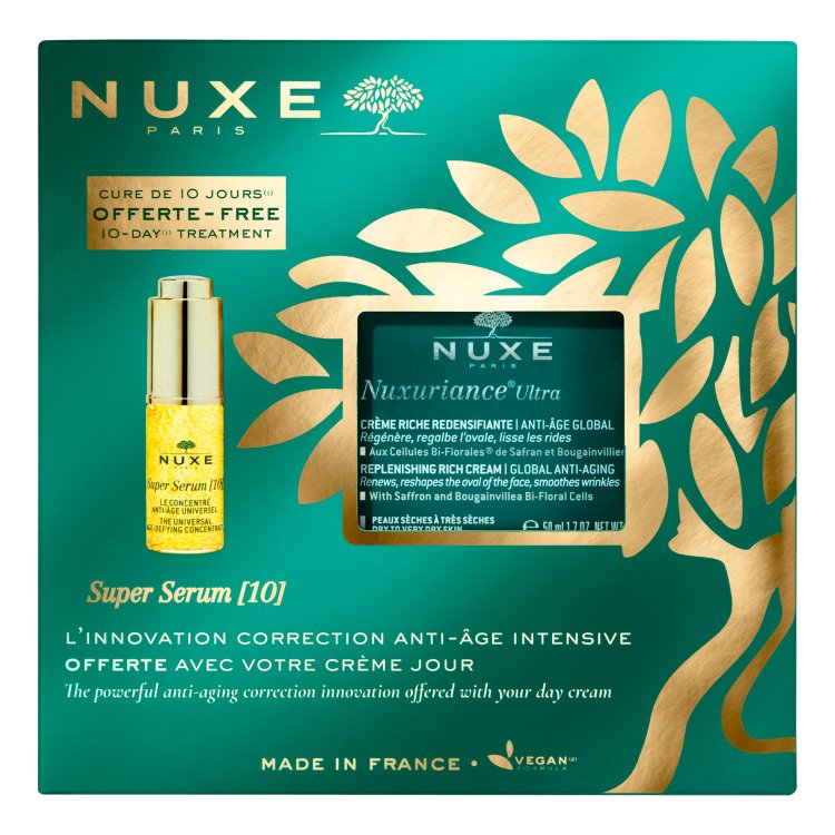 Nuxe Cofanetto Nuxuriance Ultra - Crema viso ricca ridensificante 50 ml + Super Serum 10 5 ml