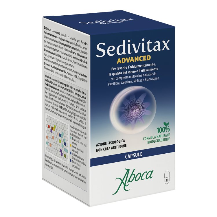 Sedivitax Advanced - Integratore per favorire il riposo notturno - 30 opercoli