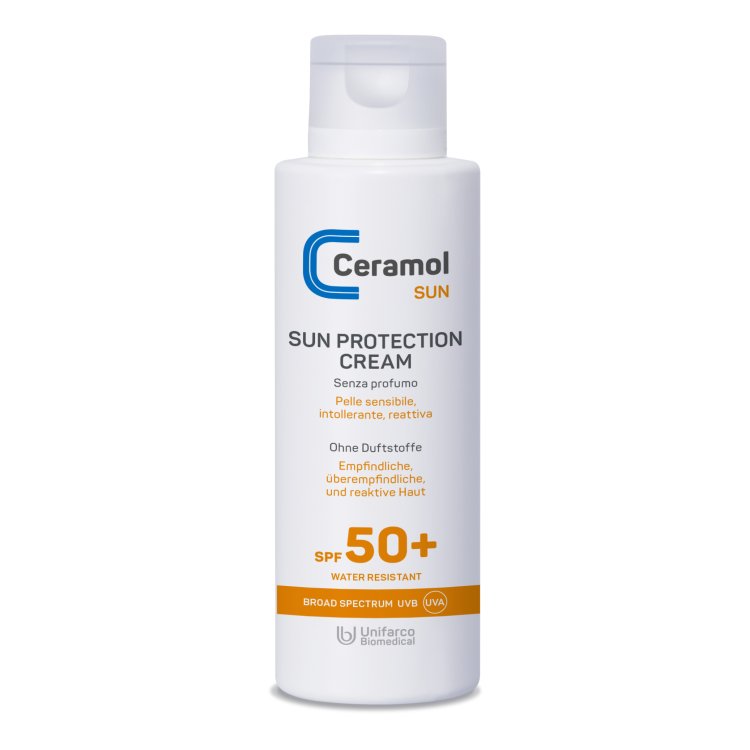 Ceramol Sun Crema solare SPF50+ - Protezione solare molto alta per adulti e bambini - 200 ml