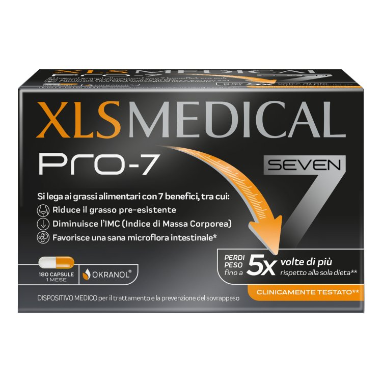XL-S Medical PRO 7 - Per il trattamento e la prevenzione del sovrappeso - 180 capsule
