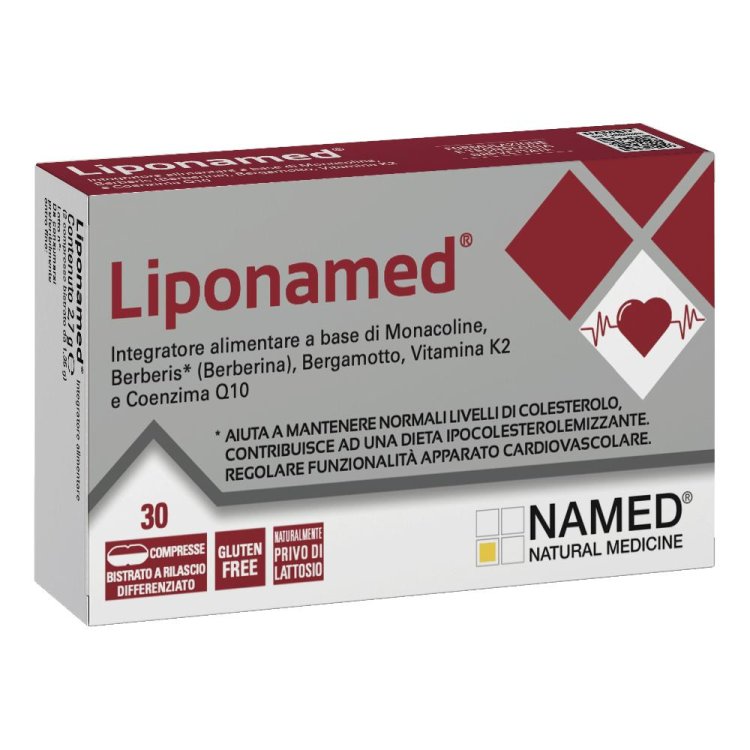 Liponamed - Integratore per favorire i normali livelli di colesterolo - 30 Compresse