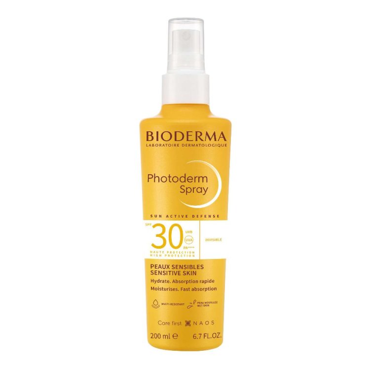 Bioderma Photoderm Spray Invisibile SPF50+ - Protezione solare viso e corpo adatta per pelle sensibile - 200 ml