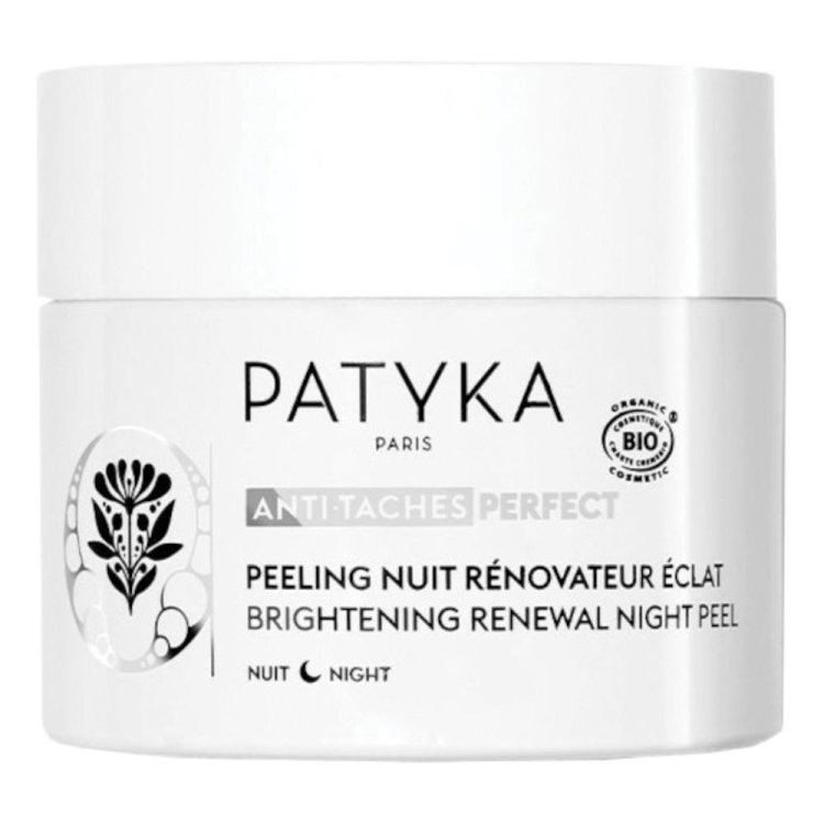 Patyka Peeling Notte Rinnovatore di Luminosità - Trattamento esfoliante anti macchie e anti imperfezioni - 50 ml