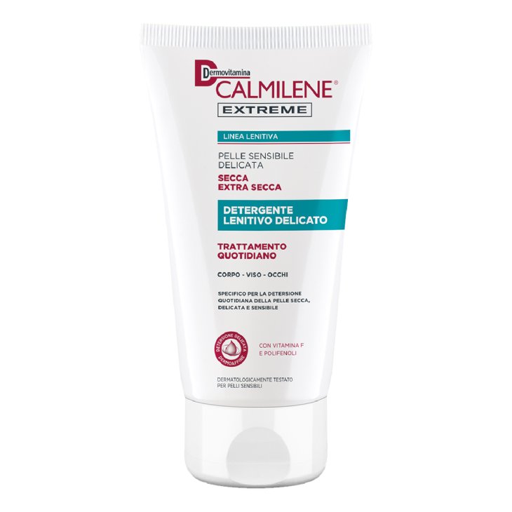 Dermovitamina Calmilene Extreme Detergente Lenitivo Delicato - Detergente viso e corpo per pelle secca, molto secca e sensibile - 200 ml