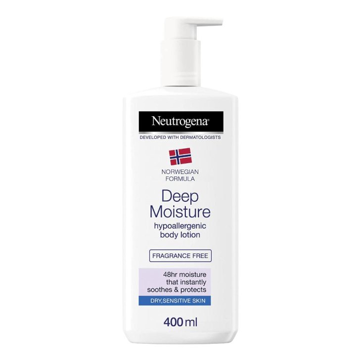 Neutrogena Deep Moisture Fluida senza profumo - Crema corpo per pelle secca e sensibile - 400 ml