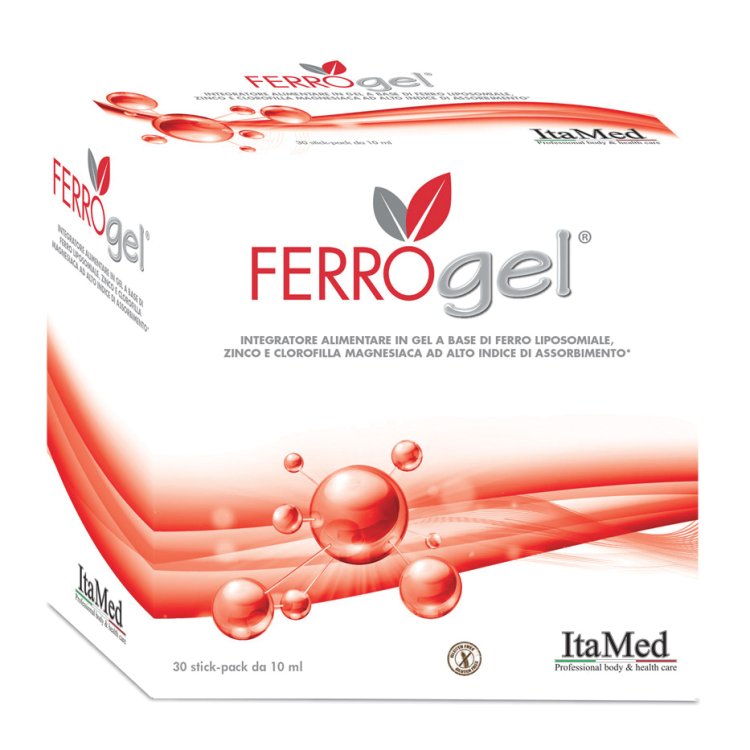 Ferrogel - Integratore alimentare a base di Ferro liposomiale - 30 stick