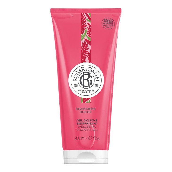 Roger & Gallet Gel Douche Gingembre Rouge - Gel doccia dalla fragranza floreale fruttata - 200 ml