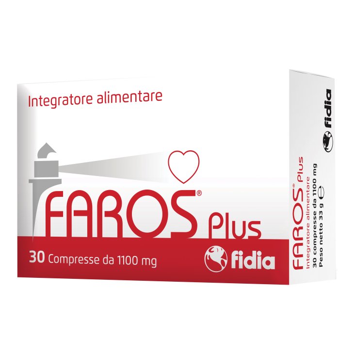 Faros Plus - Integratore alimentare per il controllo del colesterolo - 30 compresse