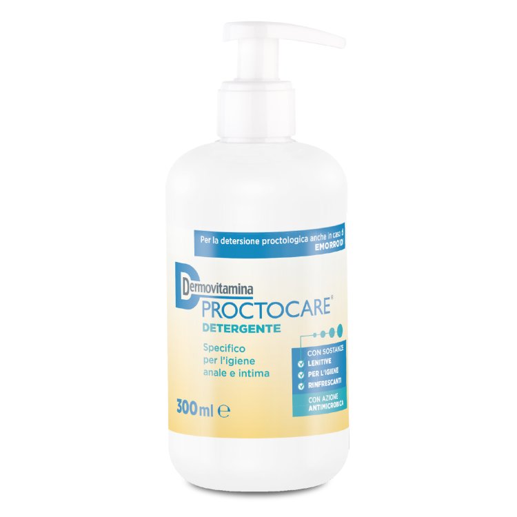 Dermovitamina Proctocare Detergente Intimo - Detergente delicato per l'igiene anale e intima - 300 ml