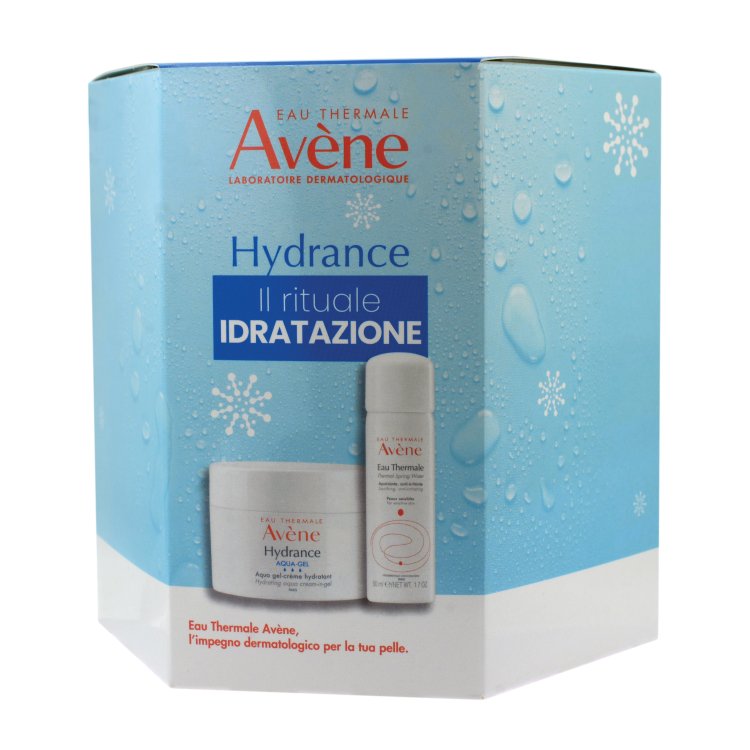 Avene Cofanetto Natale Hydrance - Aqua gel crema idratante viso 50 mL + Acqua termale spray 50 mL